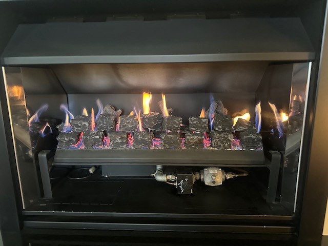 Gas fire during gs fire service