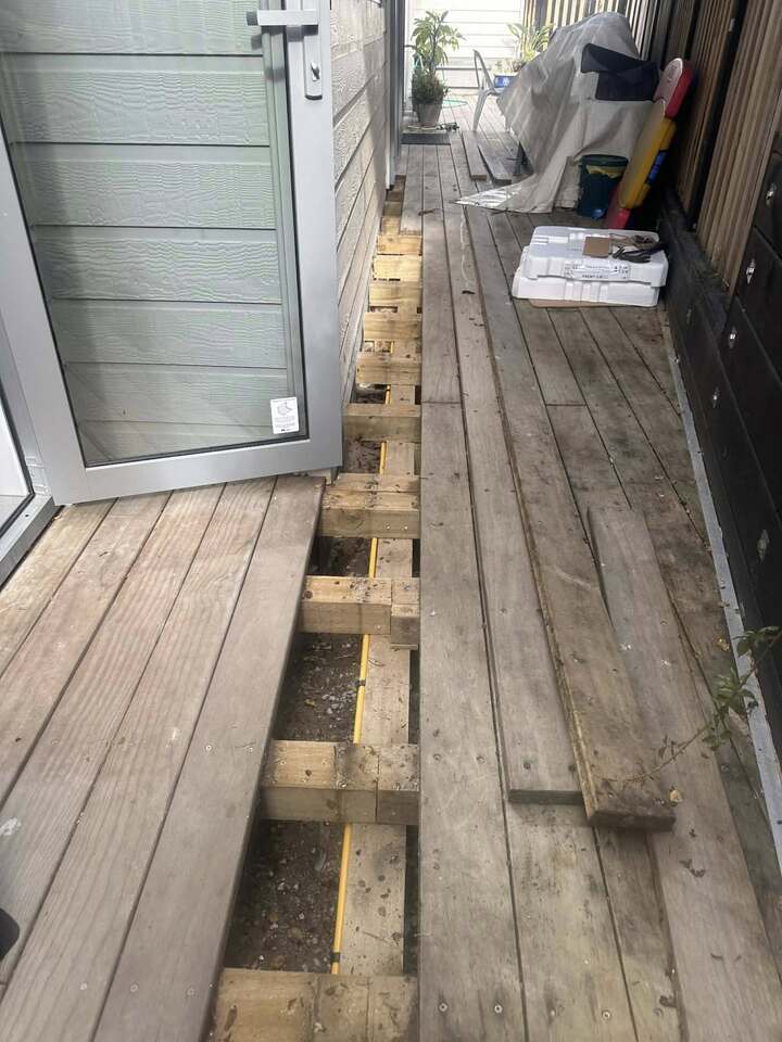 Gas flue on top of house on roof