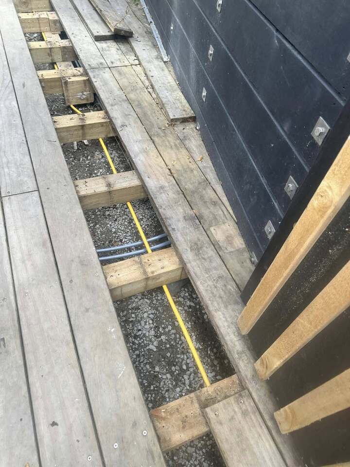 Gas fire during fire service