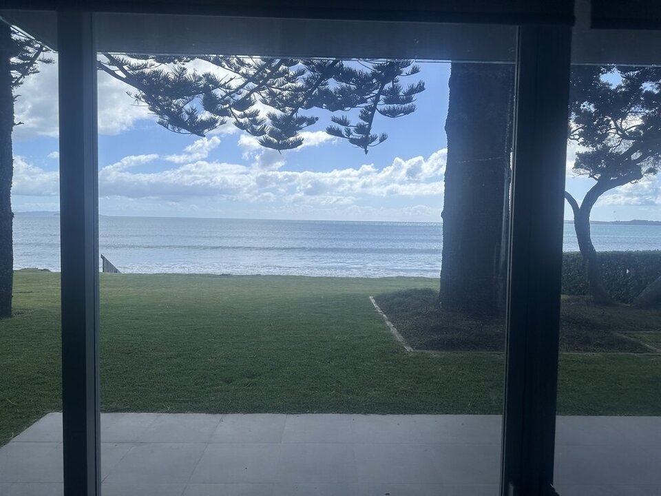 View of beach taken at clients house