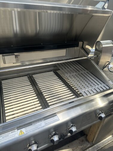 Close up of Gas BBQ